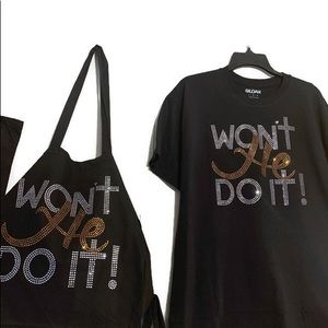 BLING TOTE AND TEE SET